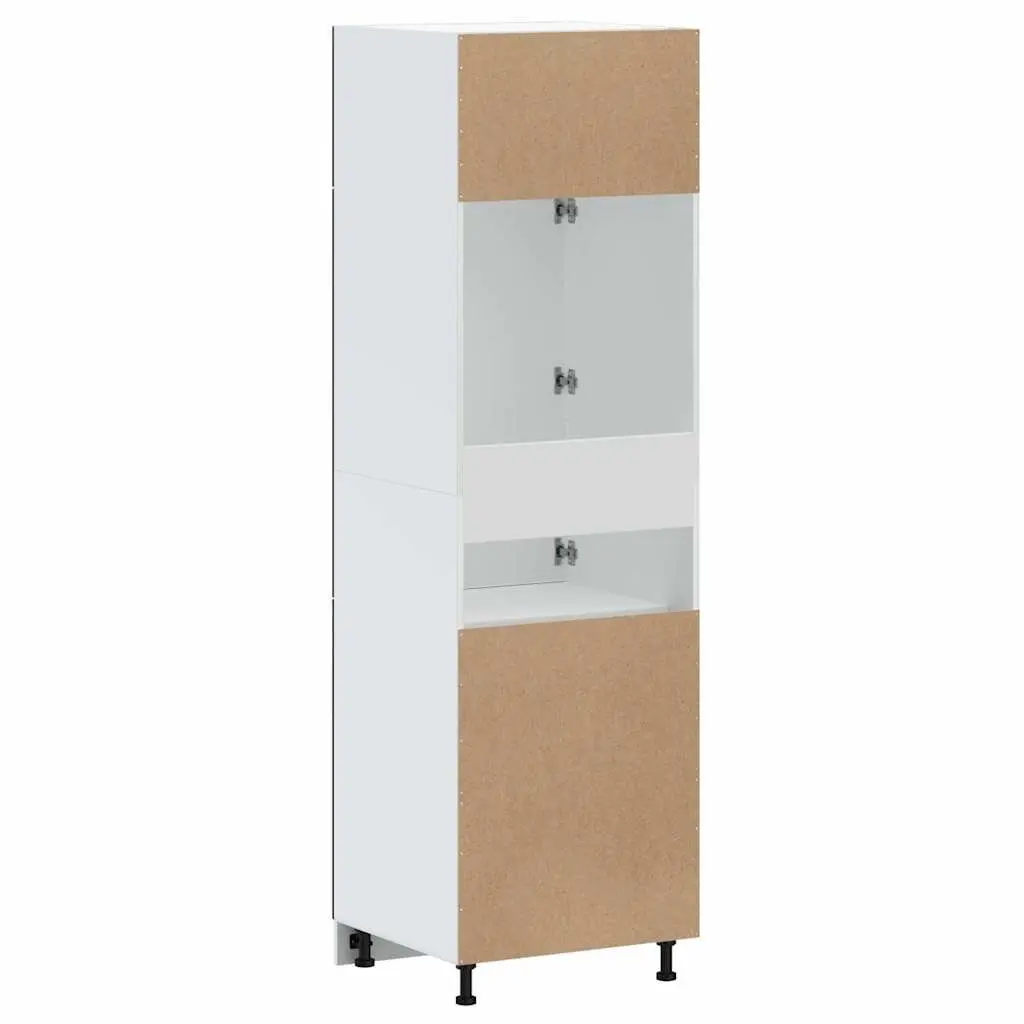 Kitchen Cabinet Black Engineered Wood Cupboard Storage Adjustable Feet