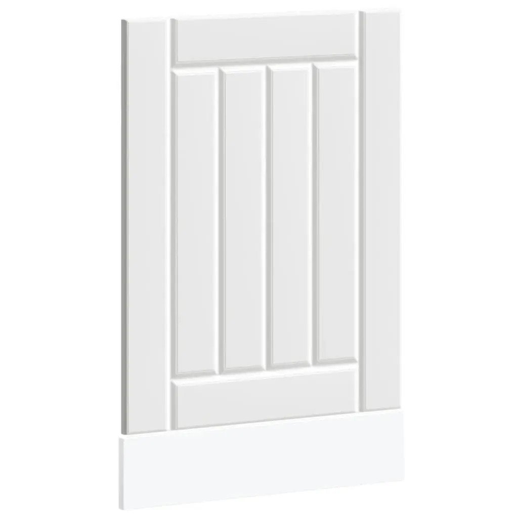 Engineered Wood White Dishwasher Cover Kitchen Cabinet Panel Protective