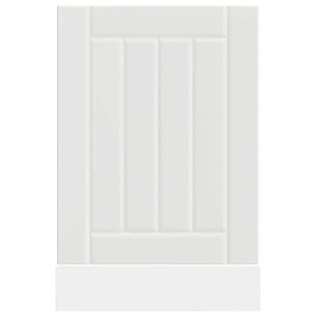 Engineered Wood White Dishwasher Cover Kitchen Cabinet Panel Protective