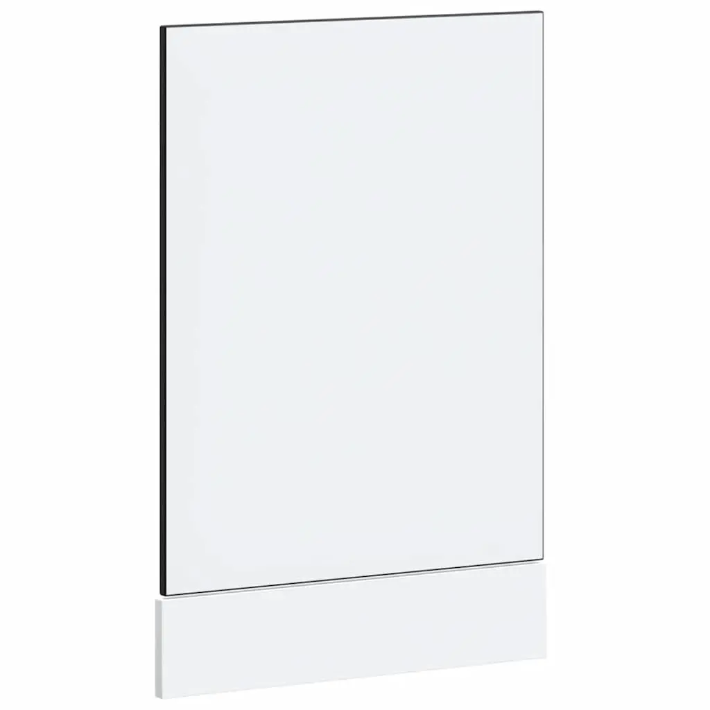 Dishwasher Front Cover Engineered Wood Black Protection Panel