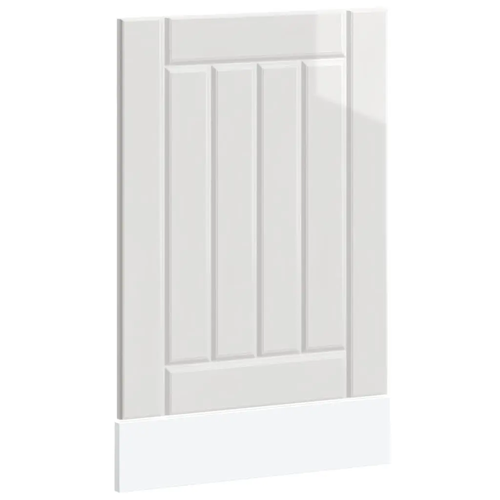 Dishwasher Front Cover Engineered Wood High Gloss White Finish Kitchen Panel