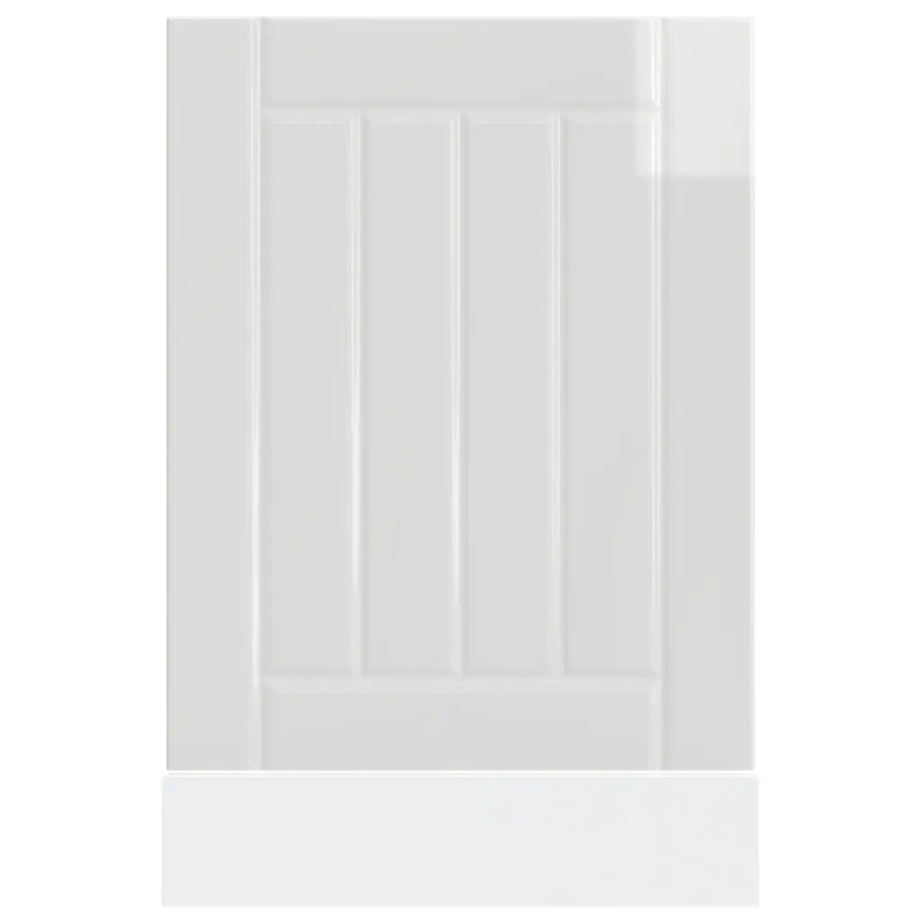 Dishwasher Front Cover Engineered Wood High Gloss White Finish Kitchen Panel