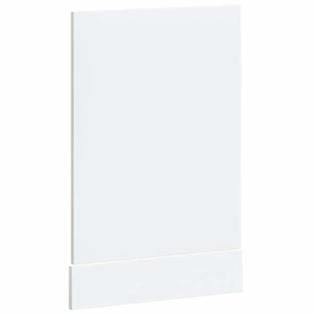 Dishwasher Front Cover Engineered Wood High Gloss White Finish Kitchen Panel
