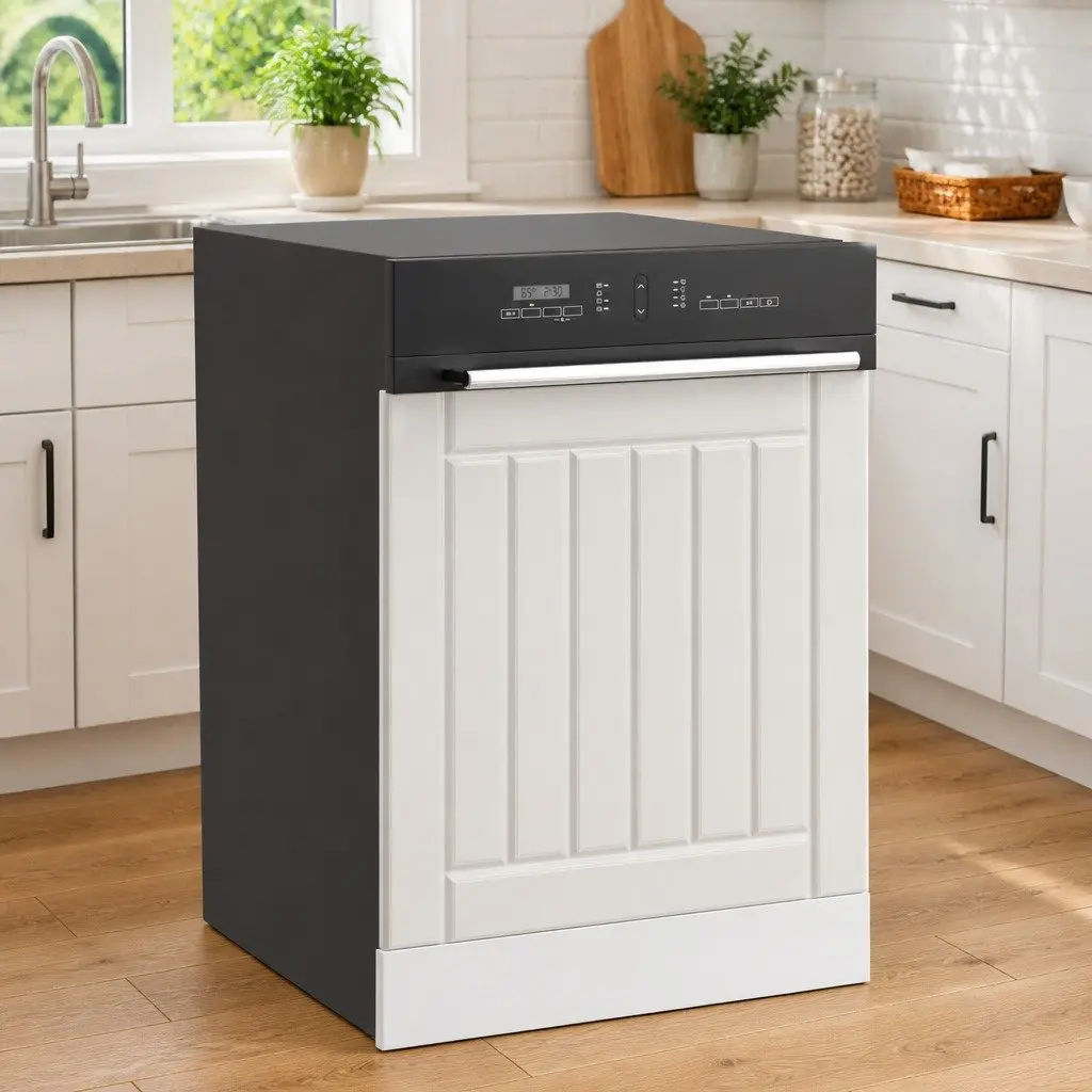 Kitchen Cabinet Front Cover Dishwasher Panel Engineered Wood High Gloss White