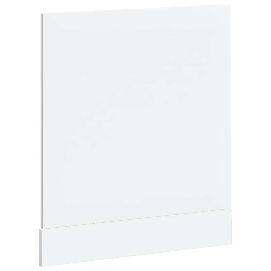 Kitchen Cabinet Front Cover Dishwasher Panel Engineered Wood High Gloss White