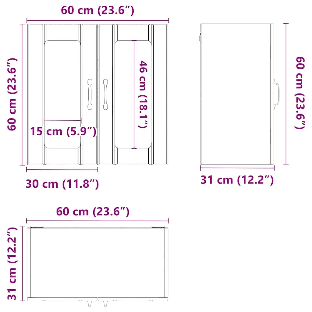 White Engineered Wood Kitchen Wall Cabinet with Glass Door