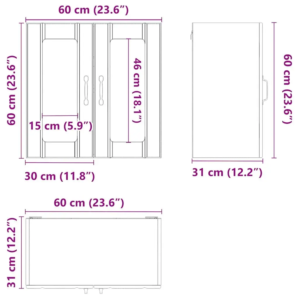 Kitchen Wall Cabinet White Engineered Wood Glass Door Mounted Storage Cupboard