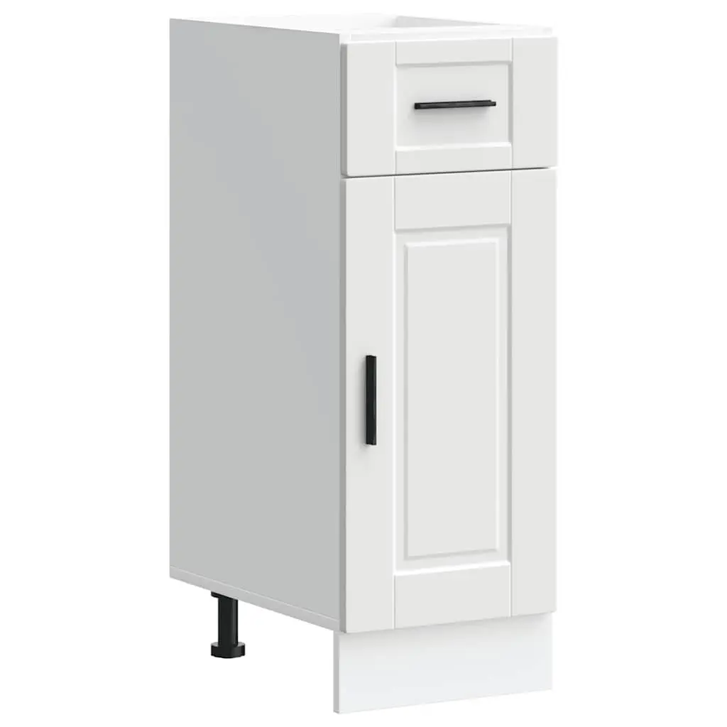 Kitchen Cabinet Storage Cupboard White Engineered Wood Adjustable Feet
