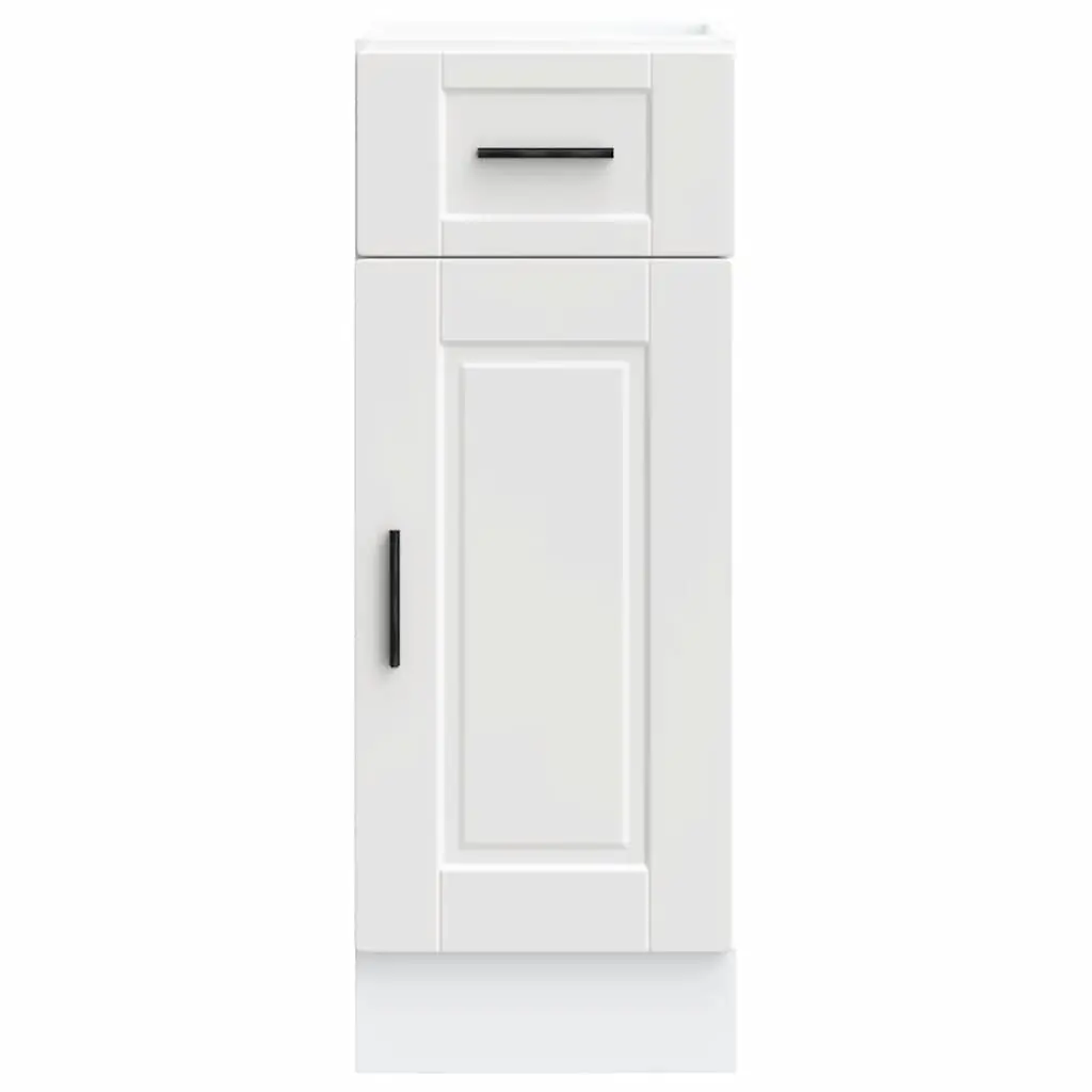 Kitchen Cabinet Storage Cupboard White Engineered Wood Adjustable Feet