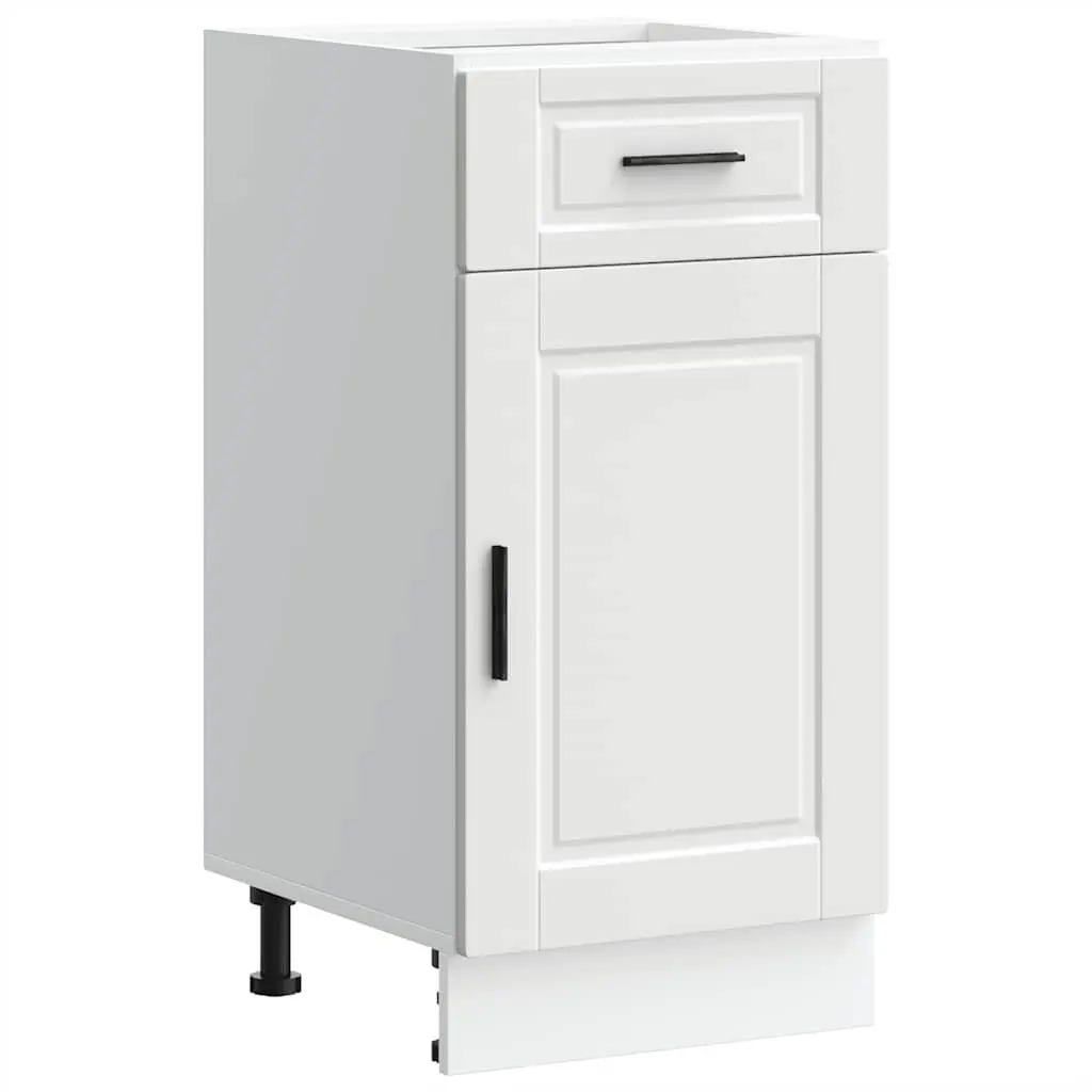 White Kitchen Base Cabinet with Adjustable Feet