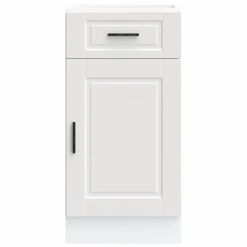 White Kitchen Base Cabinet with Adjustable Feet