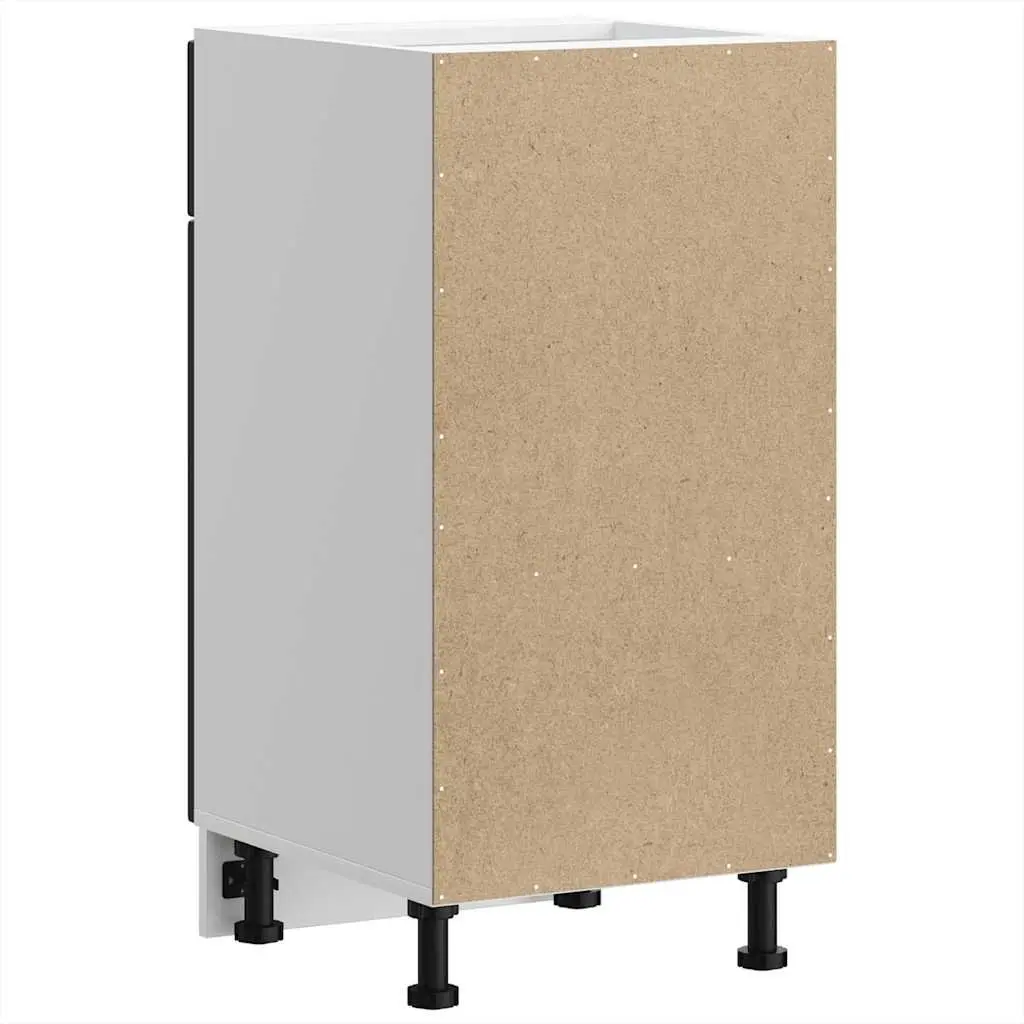 Black Engineered Wood Kitchen Base Cabinet for Storage