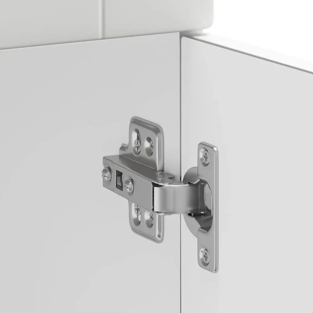 White Kitchen Cupboard Base Cabinet Engineered Wood Storage with Adjustable Legs