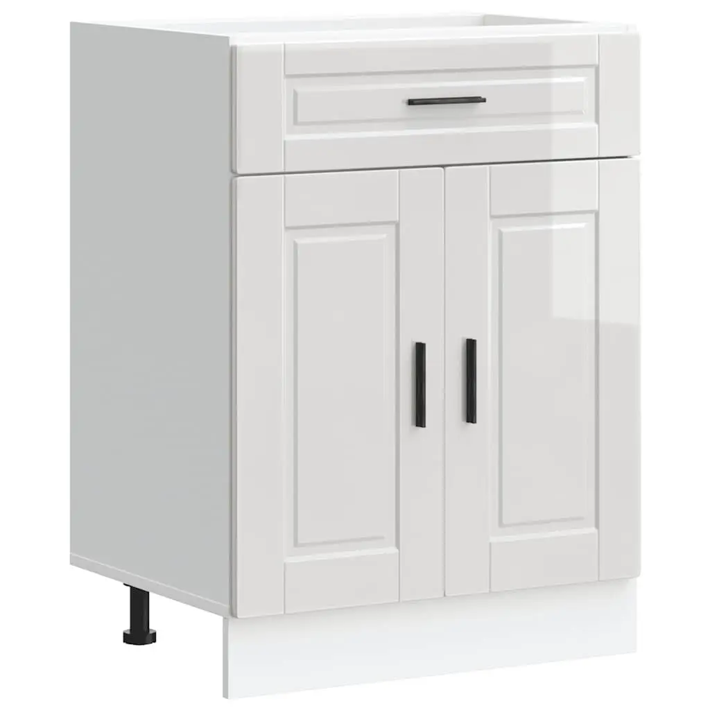 High Gloss White Kitchen Base Cabinet for Storage