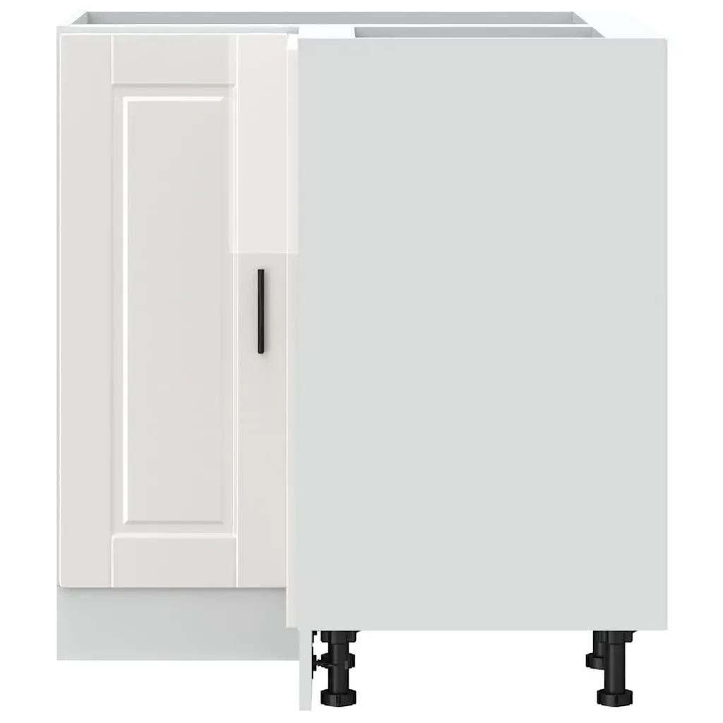 White High Gloss Kitchen Corner Base Cabinet