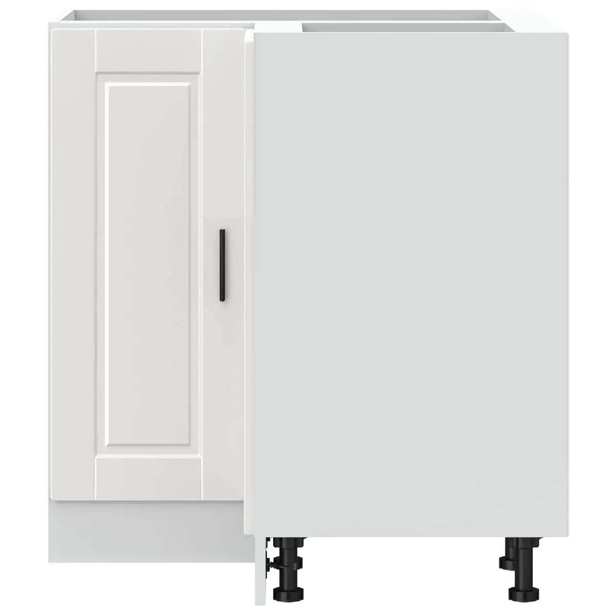 White High Gloss Kitchen Corner Base Cabinet