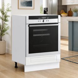 White High Gloss Oven Cabinet for Kitchen Storage