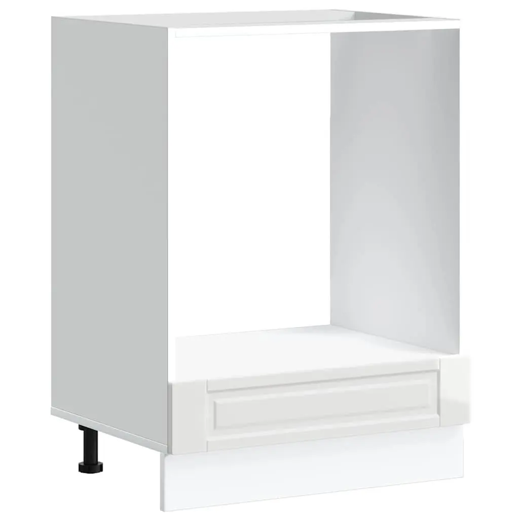 White High Gloss Oven Cabinet for Kitchen Storage