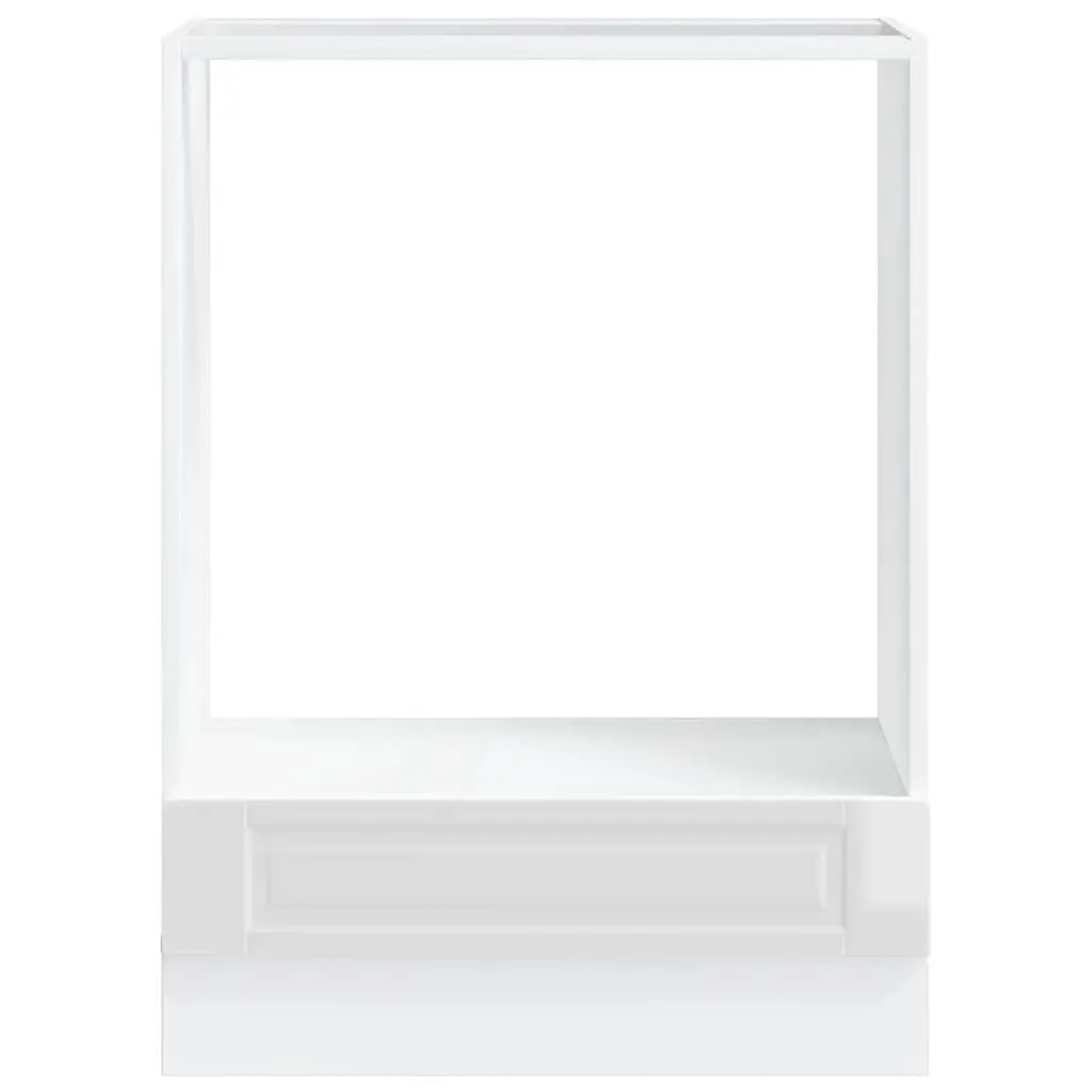 White High Gloss Oven Cabinet for Kitchen Storage