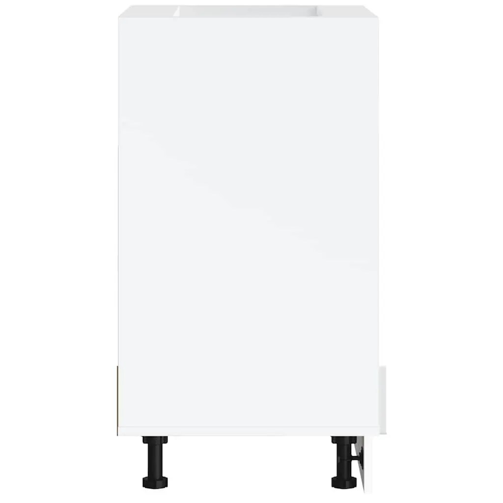 White High Gloss Oven Cabinet for Kitchen Storage