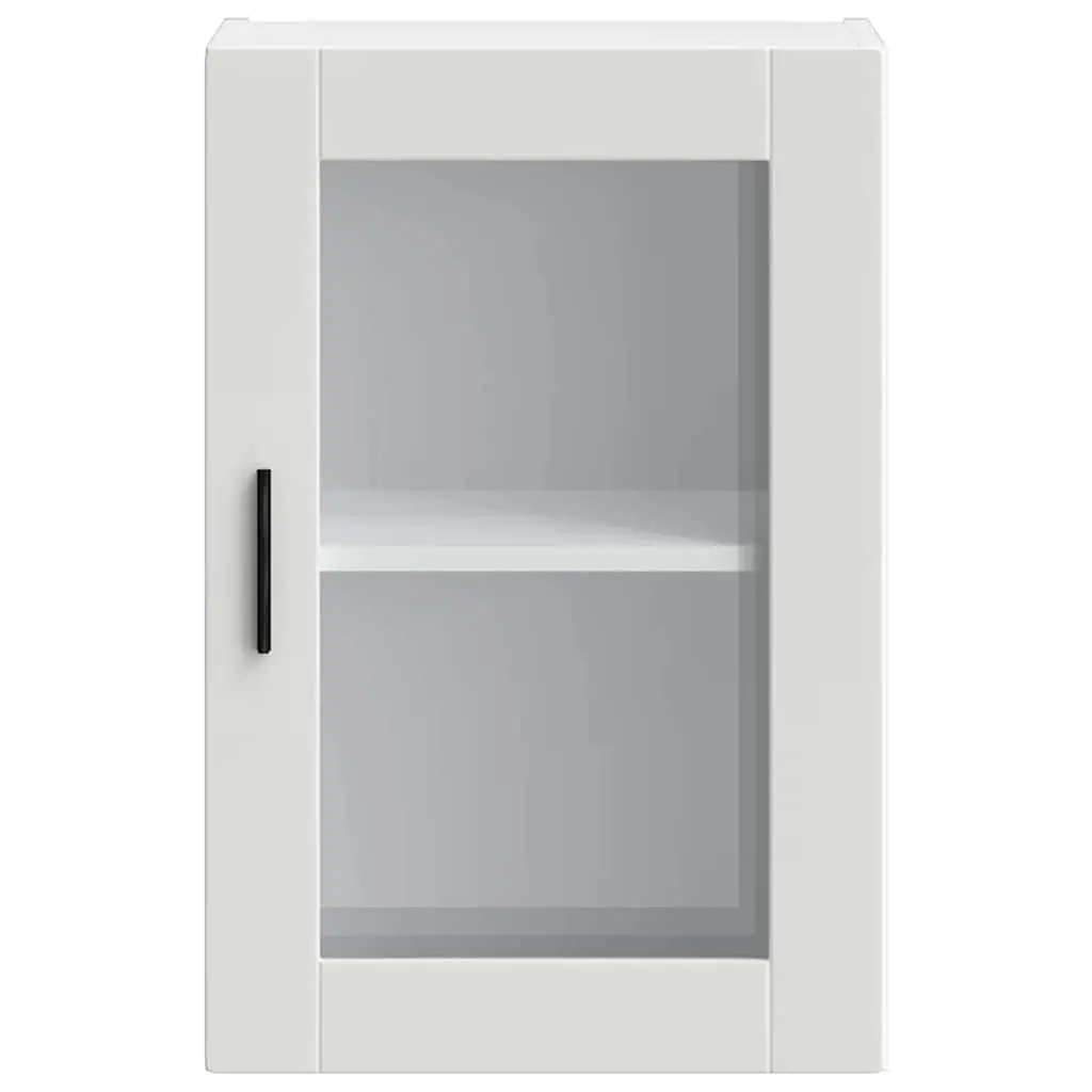 White Wall Cabinet with Easy-Care Glass Door