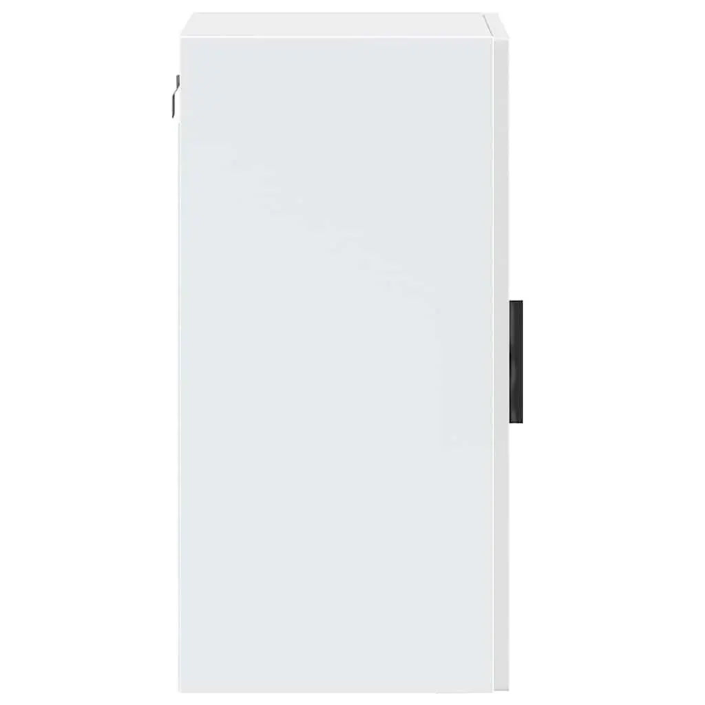 Kitchen Cabinet Glass Door White High Gloss Wall Mounted Storage