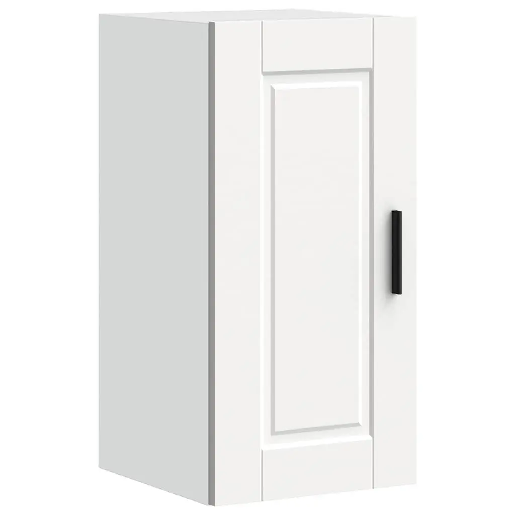White Engineered Wood Kitchen Wall Cabinet Organizer
