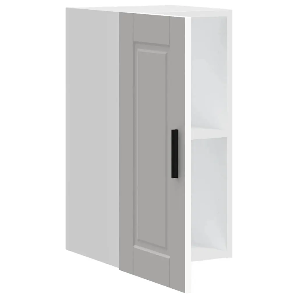 White Engineered Wood Kitchen Wall Cabinet Organizer
