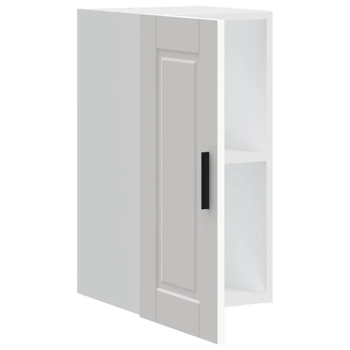 White Engineered Wood Kitchen Wall Cabinet Organizer