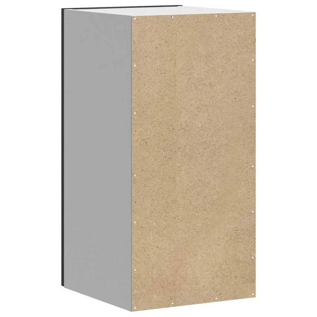 Black Engineered Wood Wall-Mounted Kitchen Cabinet