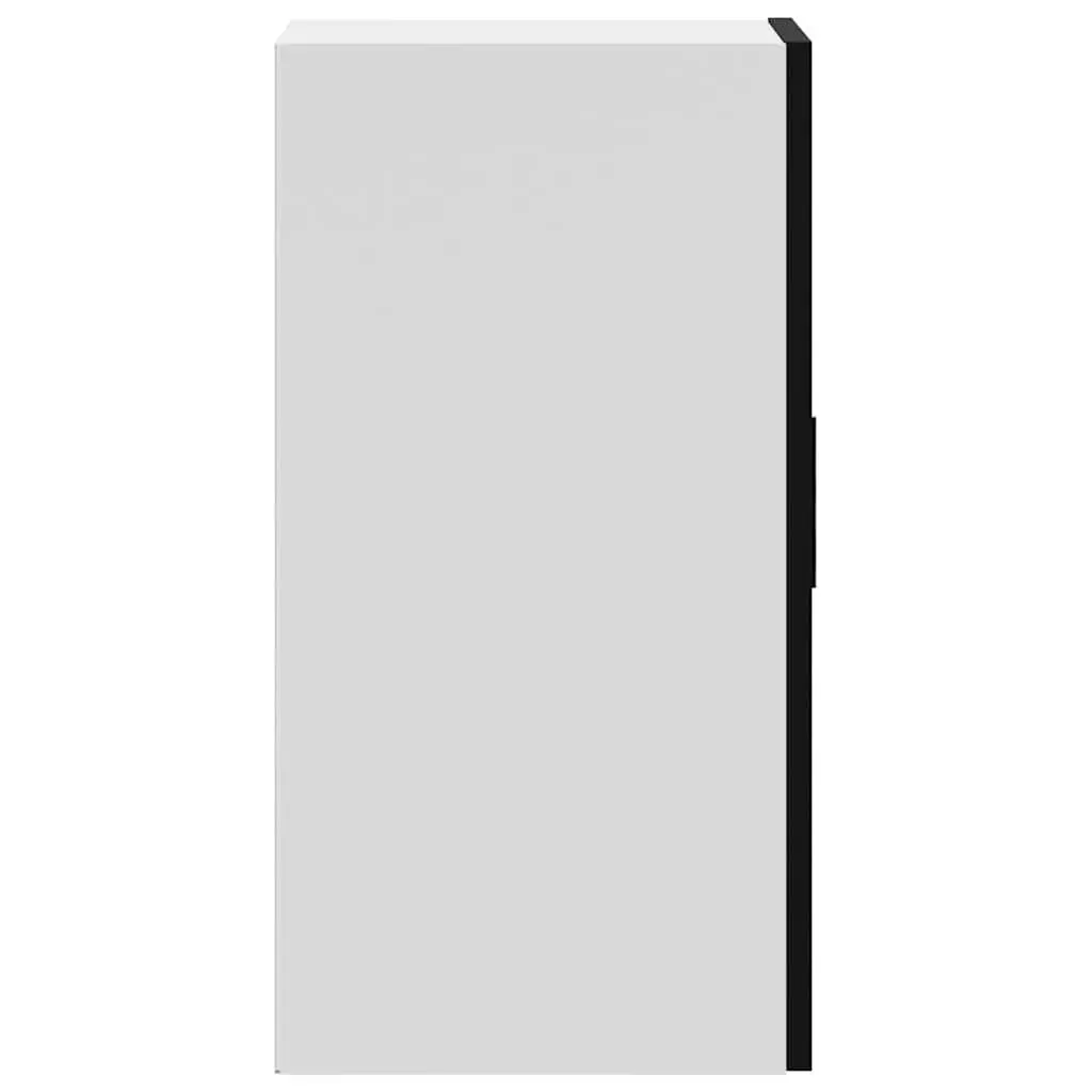 Black Engineered Wood Wall-Mounted Kitchen Cabinet