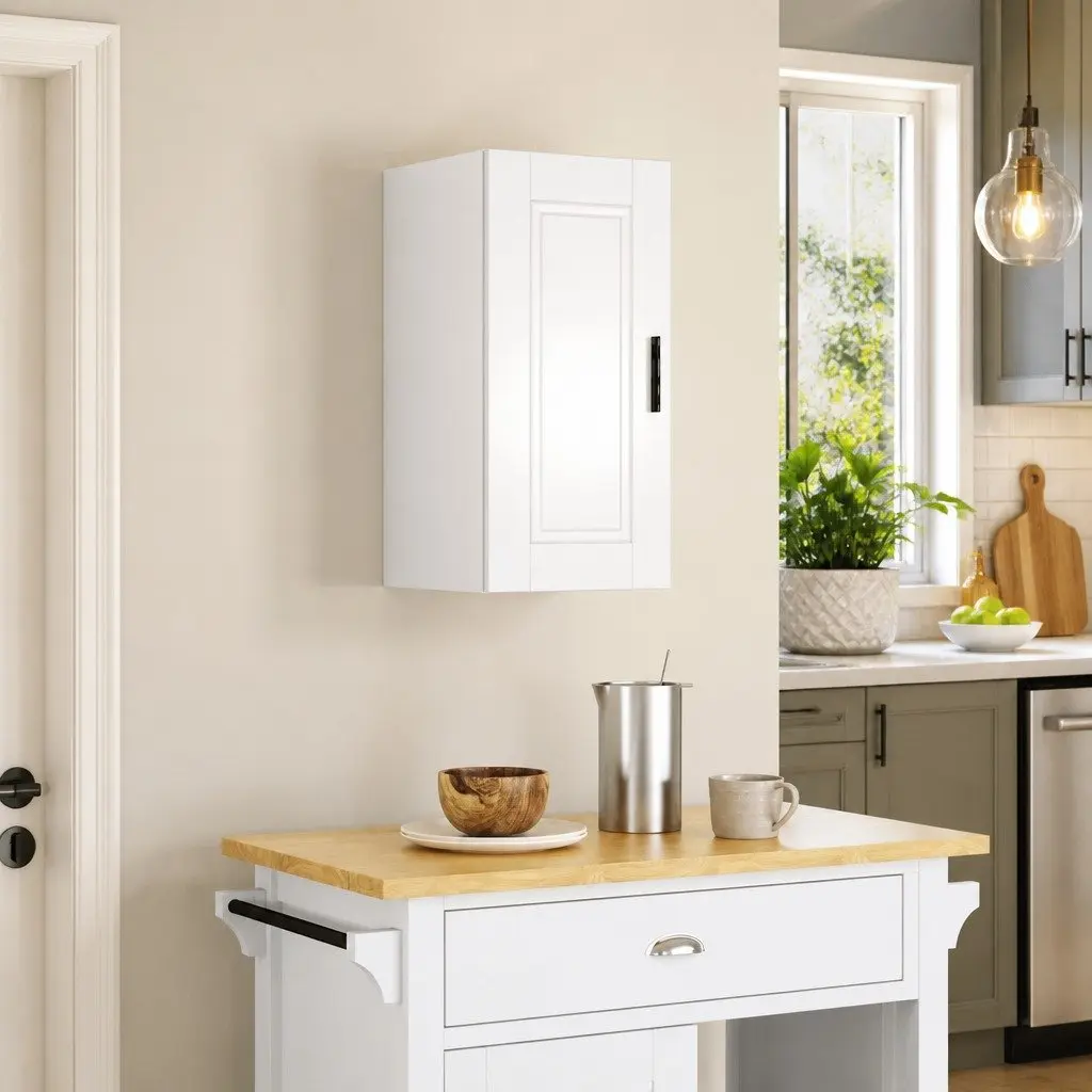 White High Gloss Kitchen Wall Cabinet