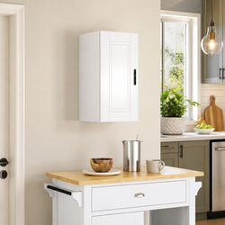 Elegant White High Gloss Kitchen Wall Cabinet