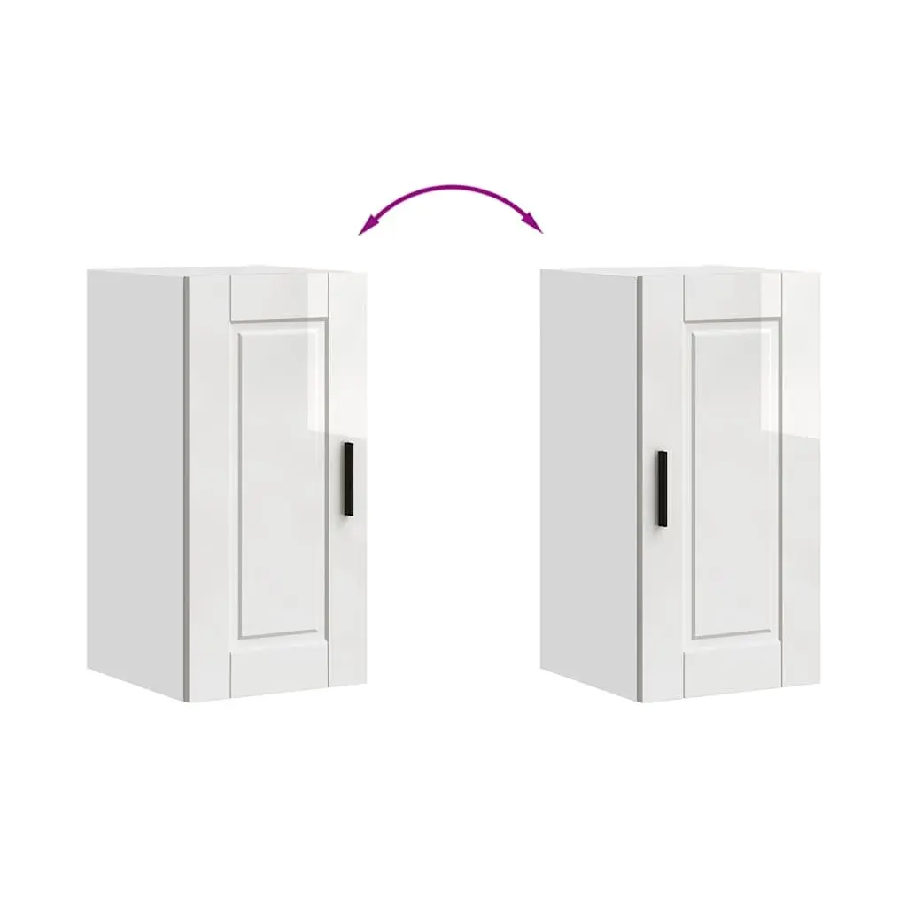 White High Gloss Kitchen Wall Cabinet