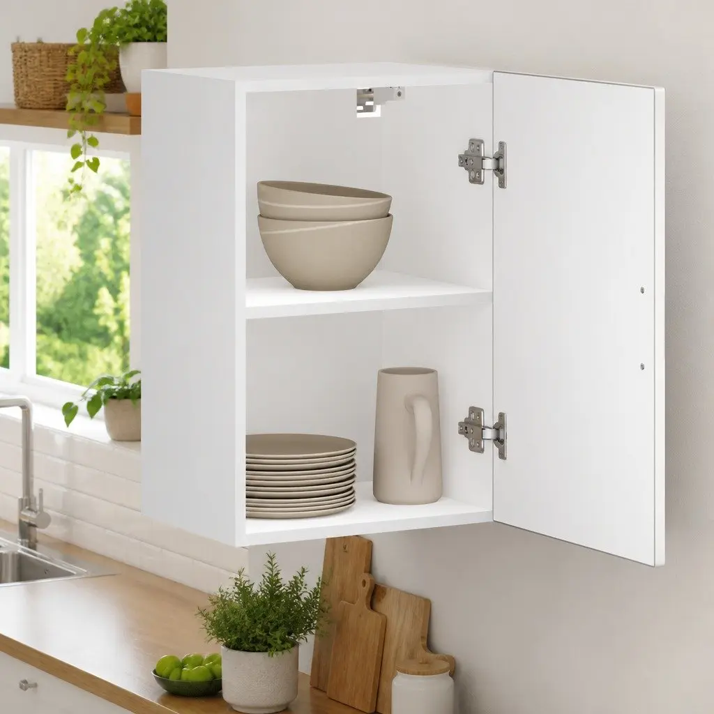 White Kitchen Wall Cabinet for Organised Living