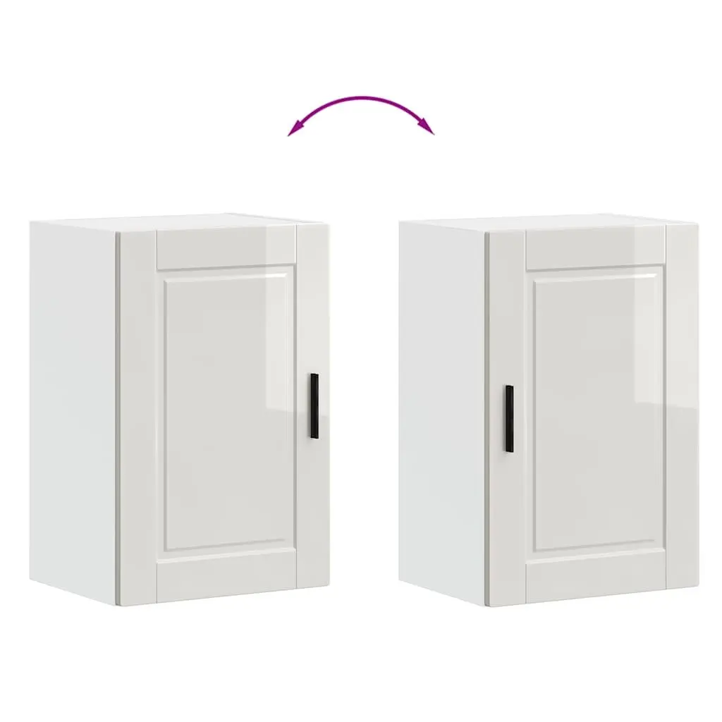 White High Gloss Kitchen Wall Cabinet for Organized Spaces