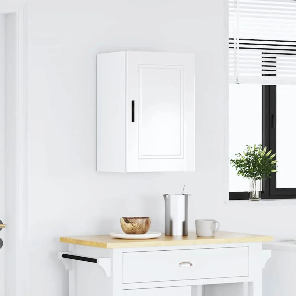 White High Gloss Kitchen Wall Cabinet for Organized Spaces