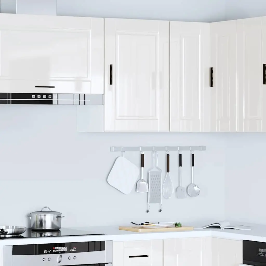 White High Gloss Kitchen Wall Cabinet for Organized Spaces