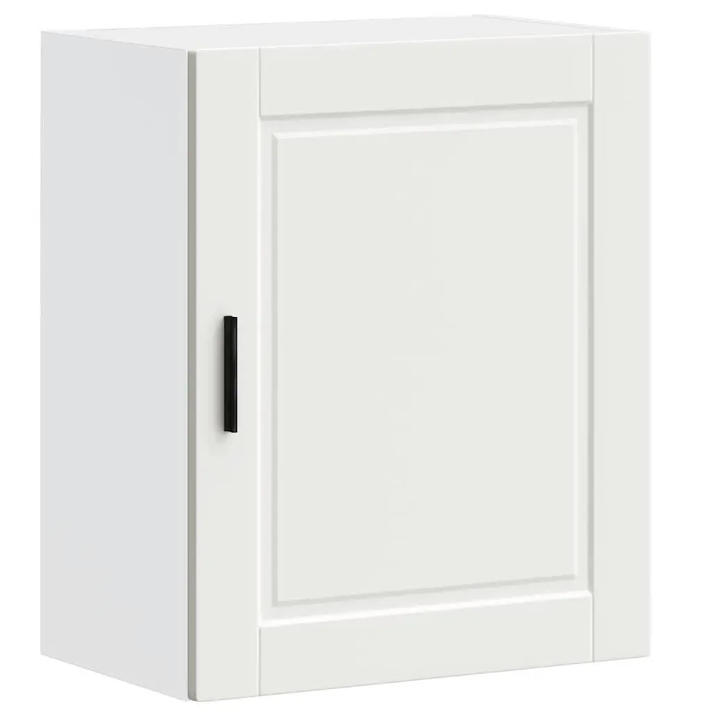White Engineered Wood Wall Cabinet for Kitchens