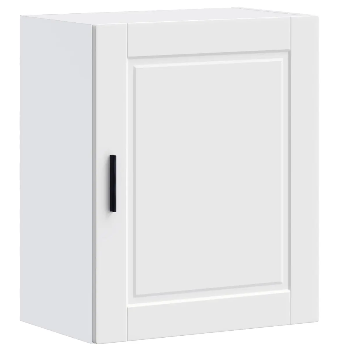 White Engineered Wood Wall Cabinet for Kitchens