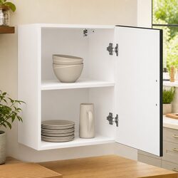 Charming White Kitchen Wall Cabinet for Storage