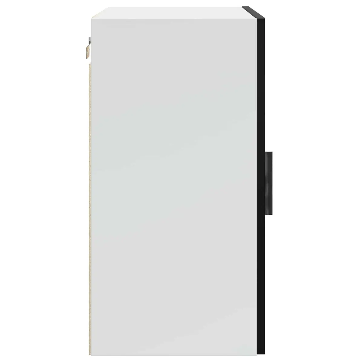 Kitchen Wall Cabinet Storage Cupboard with Door Mounted Engineered Wood White