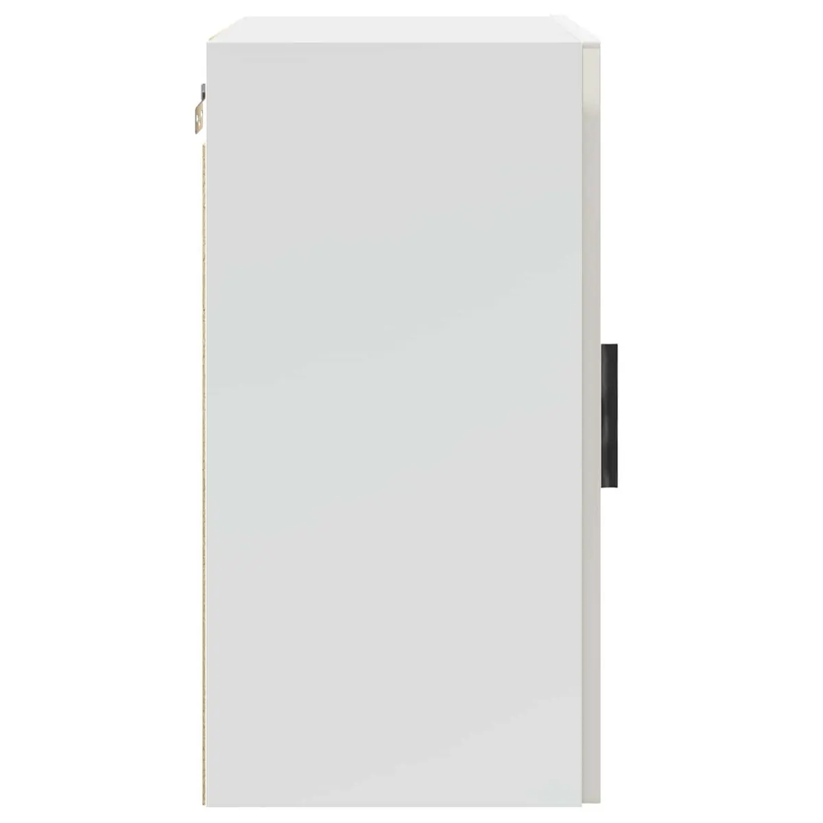 Wall-Mounted Kitchen Storage Cabinet in Grey Gloss
