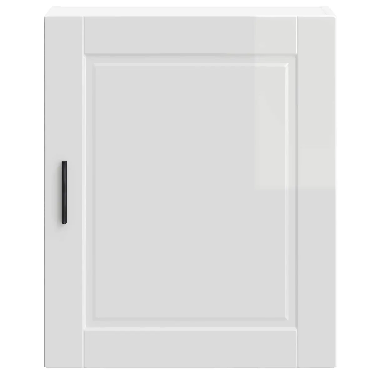 Wall-Mounted Kitchen Storage Cabinet in Grey Gloss