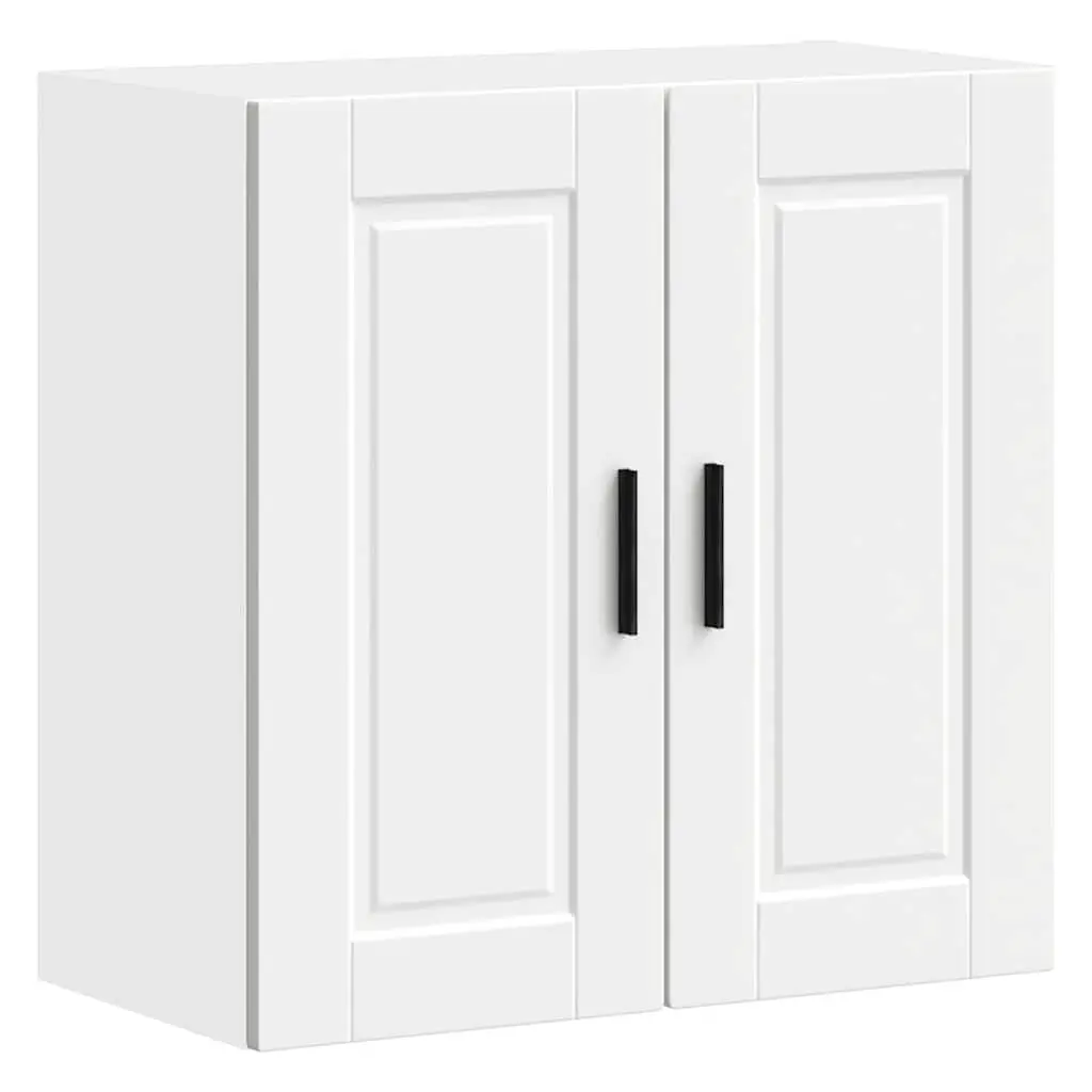 White Engineered Wood Kitchen Wall Cabinet for Storage