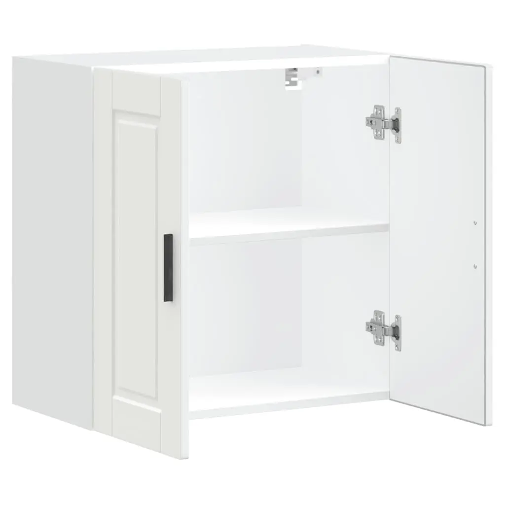 White Engineered Wood Kitchen Wall Cabinet for Storage