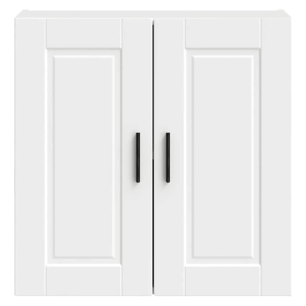 White Engineered Wood Kitchen Wall Cabinet for Storage
