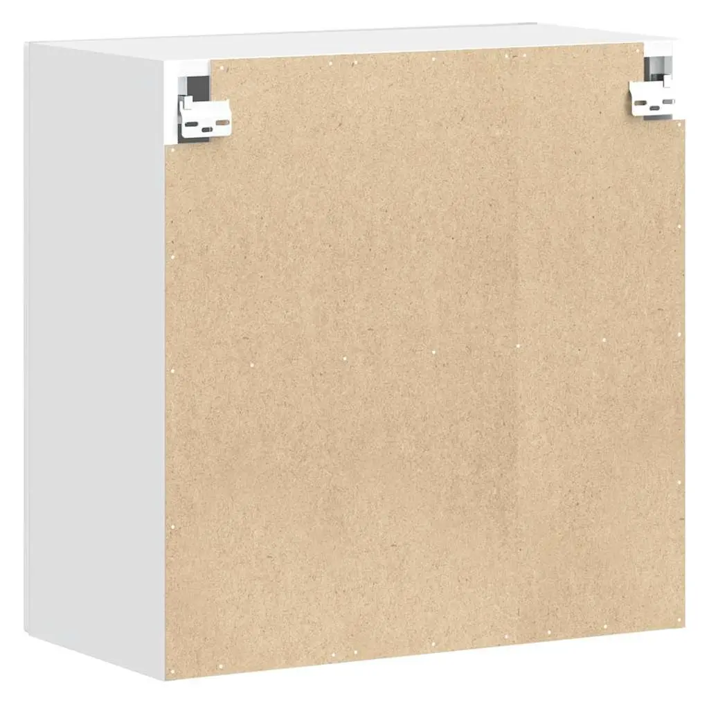 White Engineered Wood Kitchen Wall Cabinet for Storage