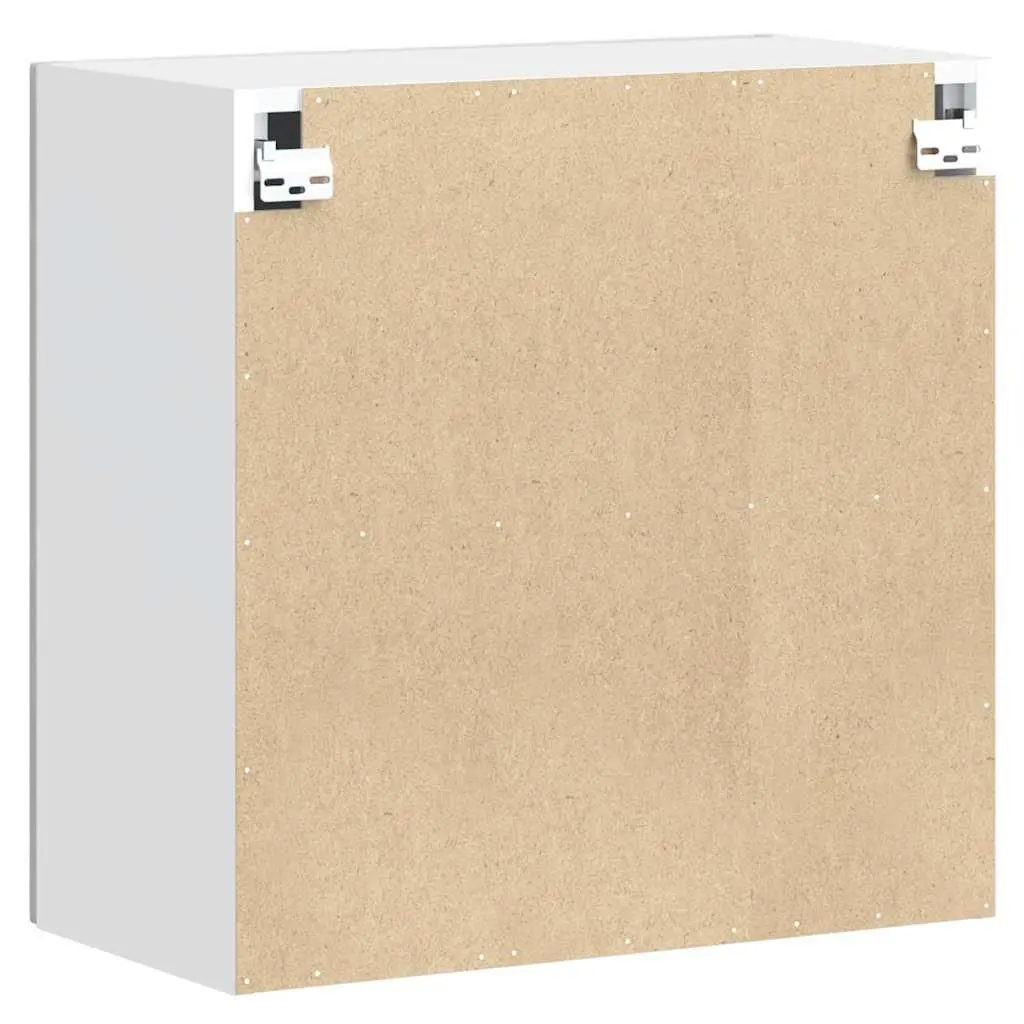 Kitchen Wall Cabinet White High Gloss Engineered Wood Storage Cupboard Door