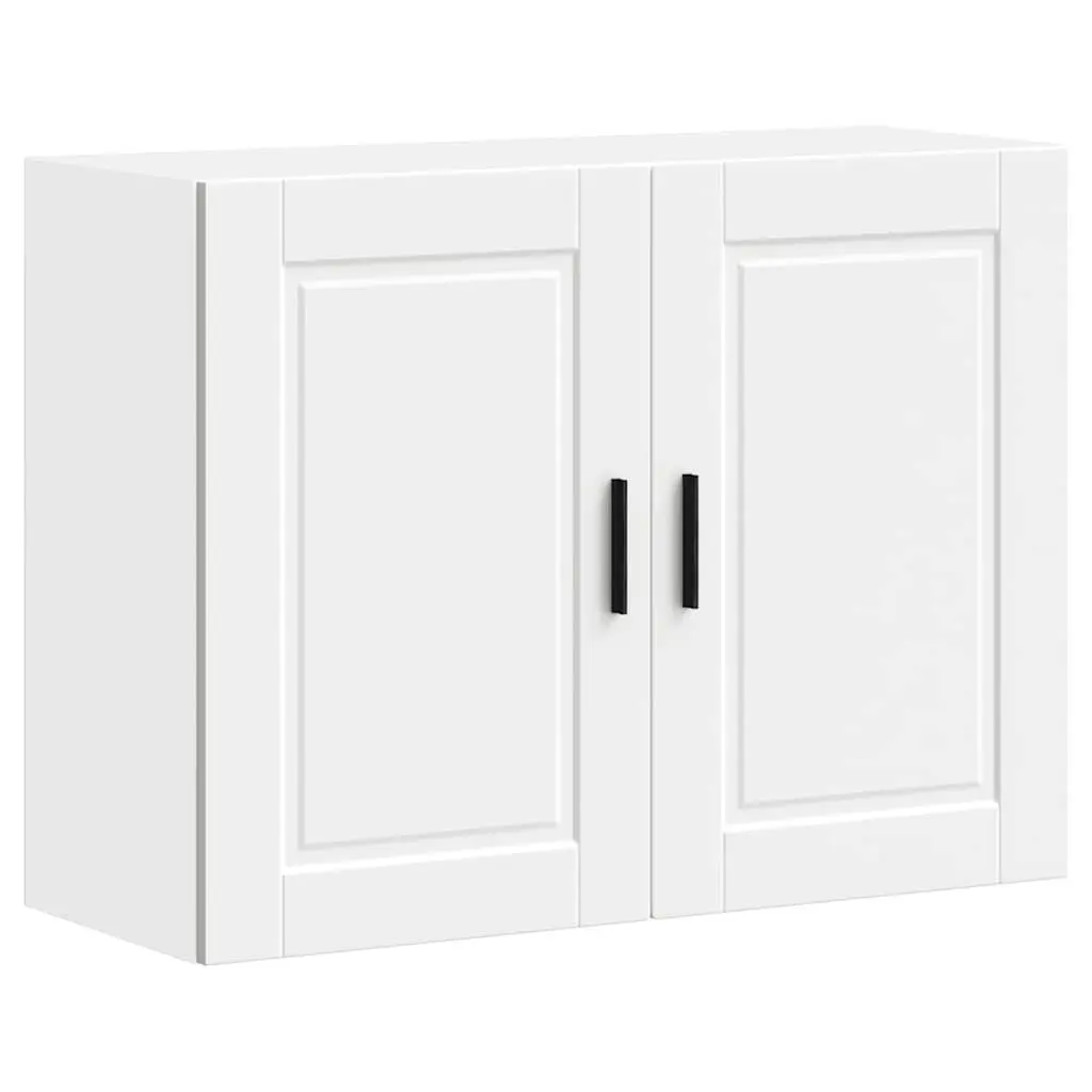 White Engineered Wood Wall Cabinet for Kitchen